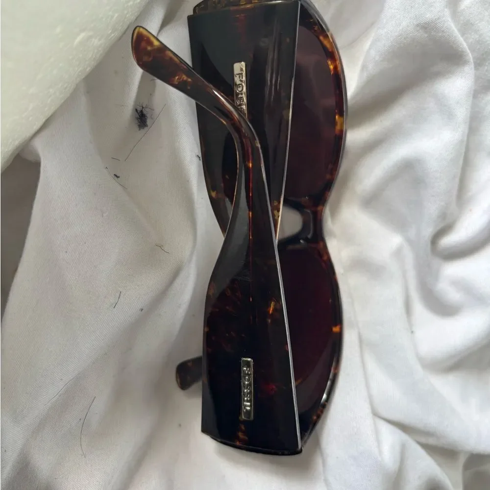 Fossil Sunglasses Reesa Tortoise frames crystal  Rhinestone eyewear accessory